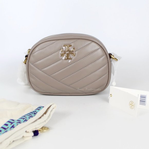 NWT TORY BURCH Kira Small Chevron Crossbody Camera Bag - Picture 2 of 13